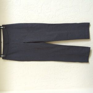 LOFT Vintage Gray Ponte Knit Pull On Straight Leg Trouser Dress Pants